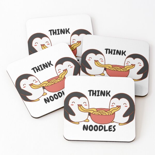 Item preview, Penguins eat noodles, Think Noodles designed and sold by CaitU.
