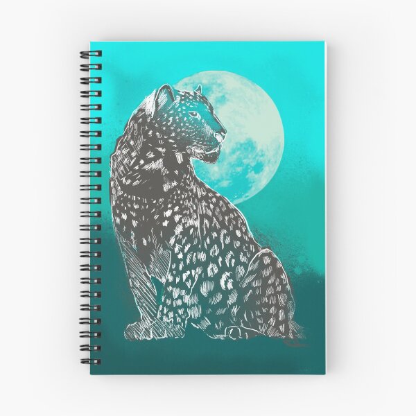 Item preview, Leopard with full moon apron and pillows designed and sold by Pachionart.
