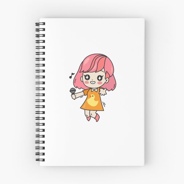 Item preview, Cute Kawaii Chibi Kpop Cartoon Girl Singer designed and sold by KawaiiStickers-.