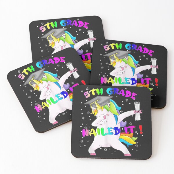 Item preview, Dab Unicorn Fifth 5th Grade Graduation Cap Nailed It Gift TShirt17 designed and sold by pennyzella.