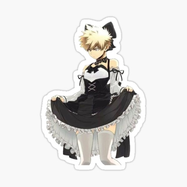 Bakugou in store a maid outfit