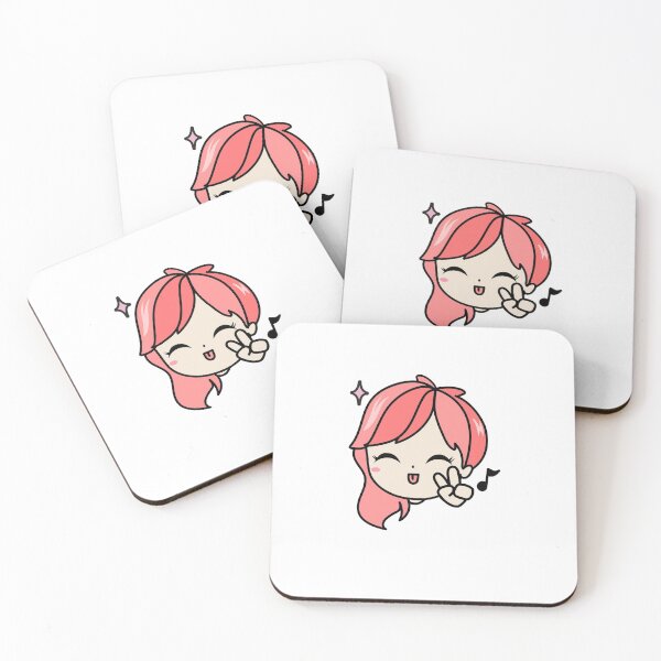 Item preview, Cute Kawaii Chibi Kpop Cartoon Girl Singer designed and sold by KawaiiStickers-.