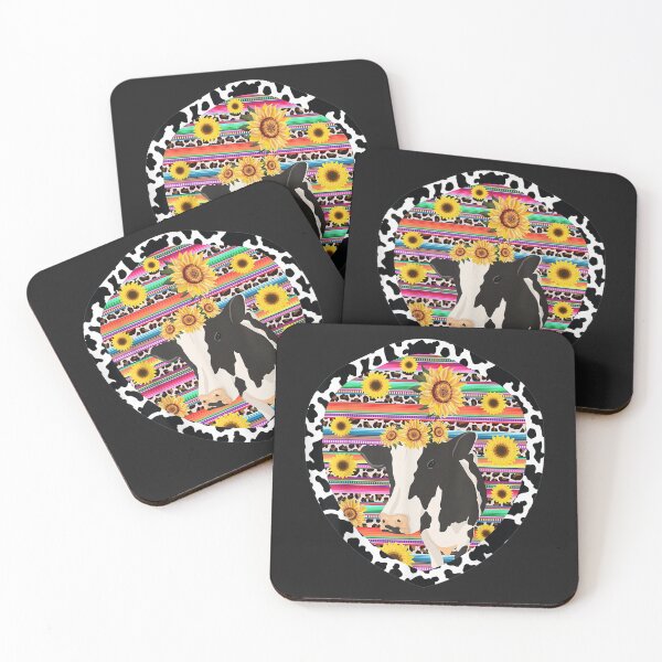 Item preview, Dairy Cow Heifer Mom Farming Serape Leopard Sunflower TShirt175 designed and sold by pennyzella.