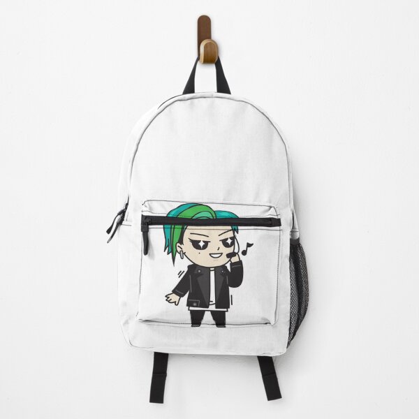 Item preview, Cute Kawaii Chibi Kpop Cartoon Boy Singer Green Hair designed and sold by KawaiiStickers-.