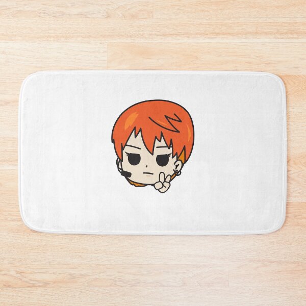 Item preview, Cute Kawaii Chibi Kpop Star Cartoon  Singer Orange Hair designed and sold by KawaiiStickers-.