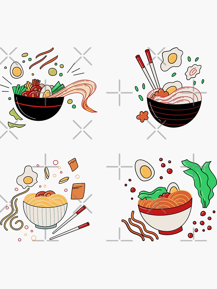 "Cute Ramen sticker pack Ramen Lovers" Sticker for Sale by CaitU