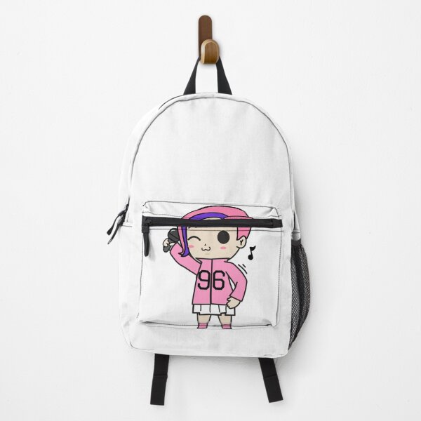Item preview, Cute Kawaii Chibi Kpop Cartoon Female Singer Pink Hair Wink designed and sold by KawaiiStickers-.