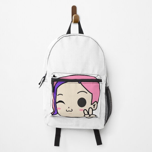 Item preview, Cute Kawaii Chibi Kpop Cartoon Female Singer Pink Hair Wink designed and sold by KawaiiStickers-.