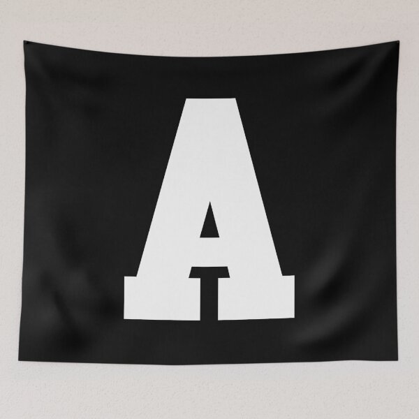 Item preview, Alphabet, White A, Sports letter A designed and sold by TheCultStuff.