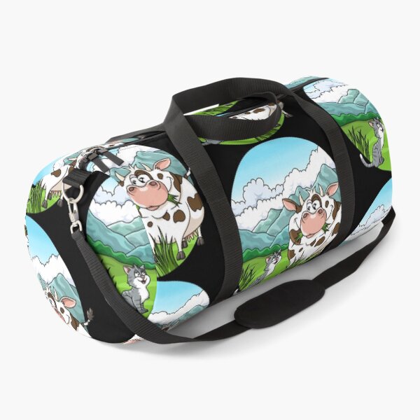 Item preview, Spotted cow and striped cat at pasture designed and sold by ARTemyzz.