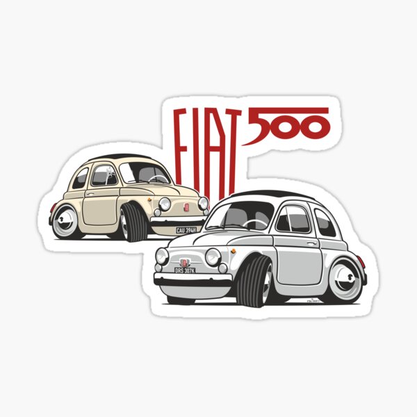 Fiat 500 personnalisée pour Olivia Sticker