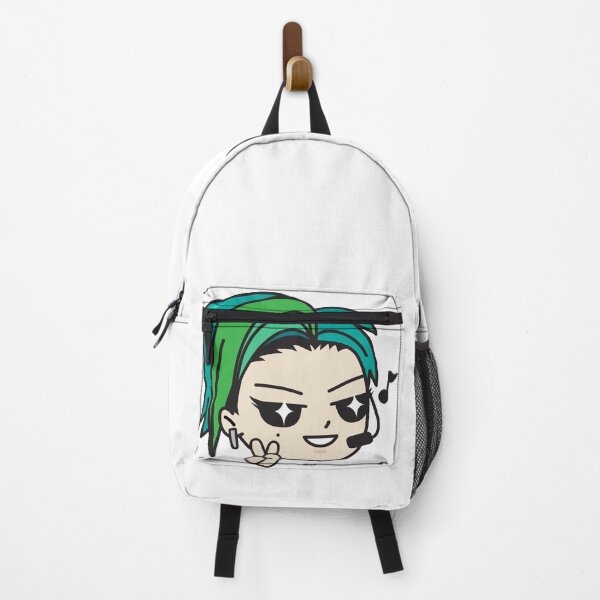 Item preview, Cute Kawaii Chibi K-pop Cartoon Guy Singer Green Hair designed and sold by KawaiiStickers-.
