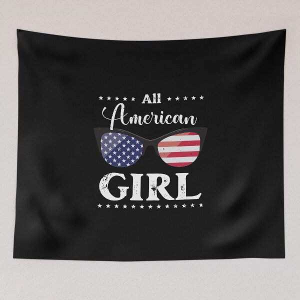 Item preview, All American Girl - US Flag Glasses 02, 4th of July, American Family designed and sold by Respire2020.