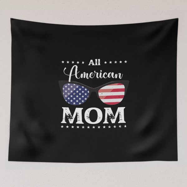 Item preview, All American Mom - US Flag Glasses 02, 4th of July, American Family designed and sold by Respire2020.