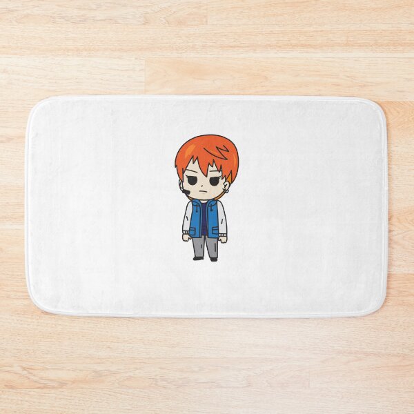 Item preview, Cute Kawaii Chibi K-pop Cartoon Guy Singer Orange Hair designed and sold by KawaiiStickers-.