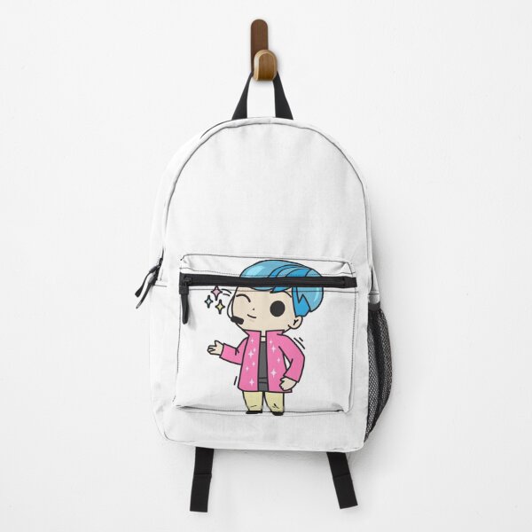 Item preview, Cute Kawaii Chibi K-pop Cartoon Boy Singer Blue Hair Winking designed and sold by KawaiiStickers-.