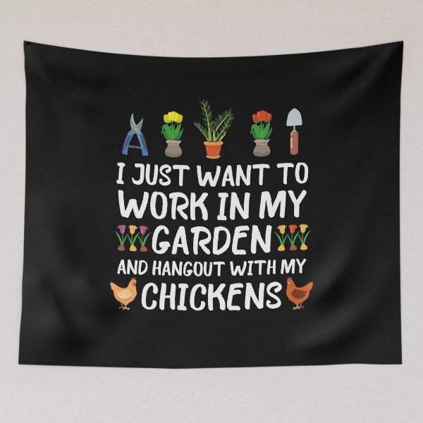 Item preview, Garden and Chickens Funny Gardening Lover Gift For Gardener Chicken Mom Dad  designed and sold by alenaz.