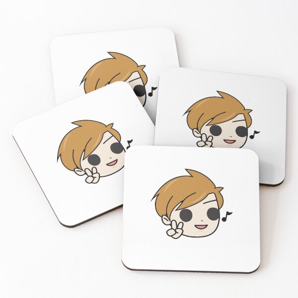 Item preview, Cute Kawaii Chibi K-pop Cartoon Boy Singer Sunglasses designed and sold by KawaiiStickers-.