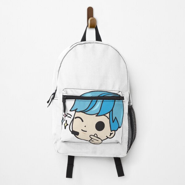 Item preview, Cute Kawaii Chibi K-pop Cartoon Boy Singer Blue Hair Winking designed and sold by KawaiiStickers-.