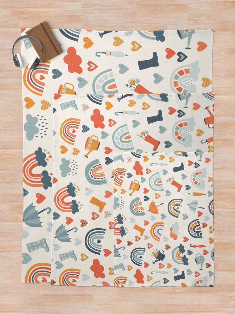 Thumbnail 5 of 6, Throw Blanket, Hello Spring designed and sold by melomania.