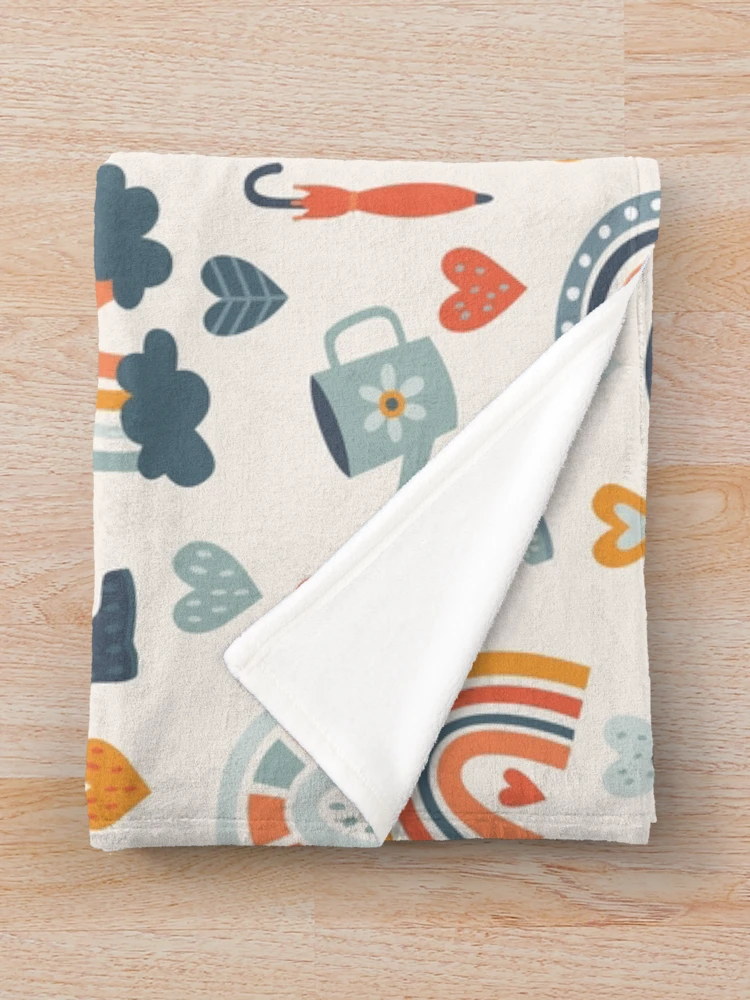 Thumbnail 3 of 6, Throw Blanket, Hello Spring designed and sold by melomania.