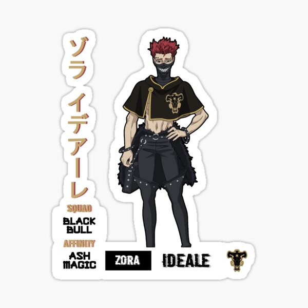 Black Clover Zora Ideale Shirt Sticker By Animeempireph Redbubble