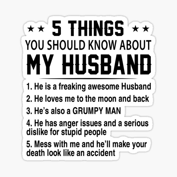 5-things-you-should-know-about-my-husband-funny-husband-sticker-for