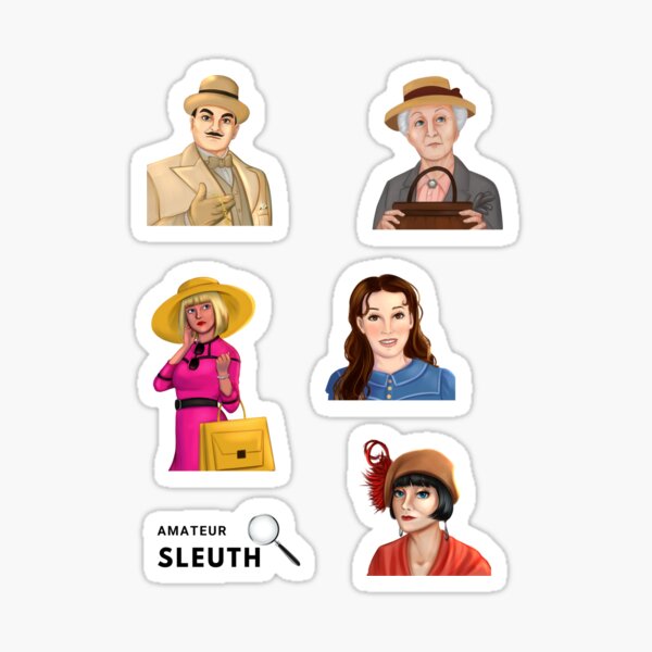 Greatest Cozy Mystery Amateur Sleuths Sticker Pack Sticker