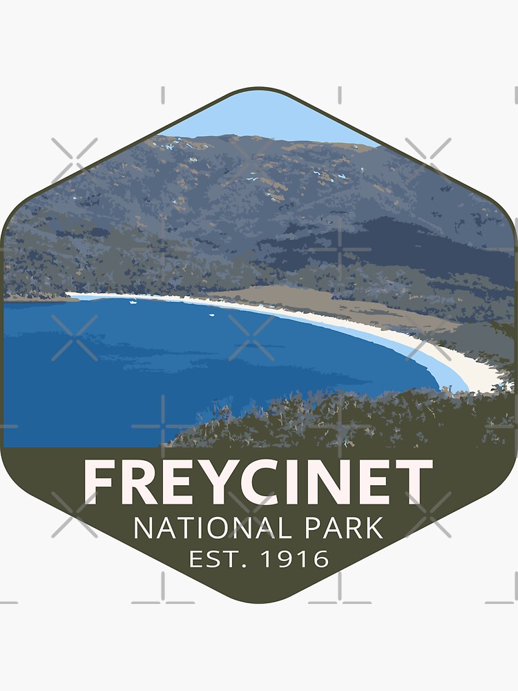 Thumbnail 3 of 3, Sticker, Freycinet National Park designed and sold by Home-Spirit.