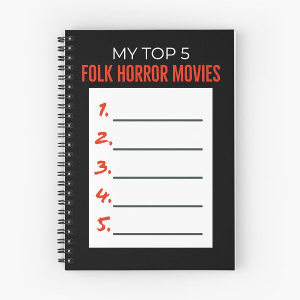 Item preview, My Top 5 Folk Horror Movies designed and sold by RedOnBlack2020.