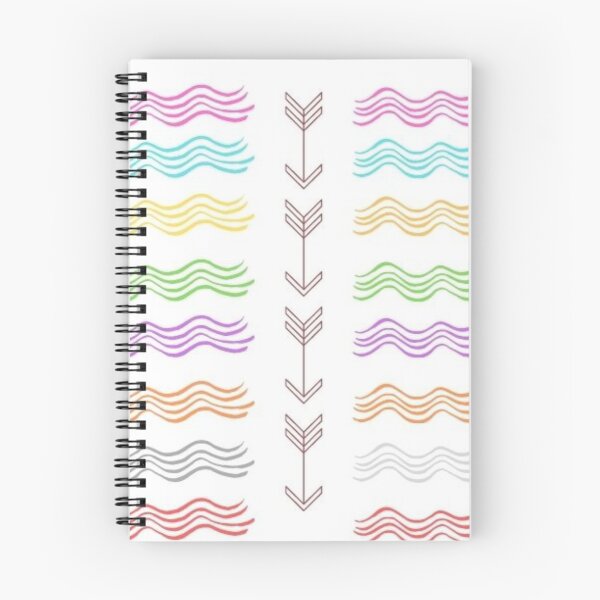 Item preview, Colorful wave pattern in white bg designed and sold by JHiba.