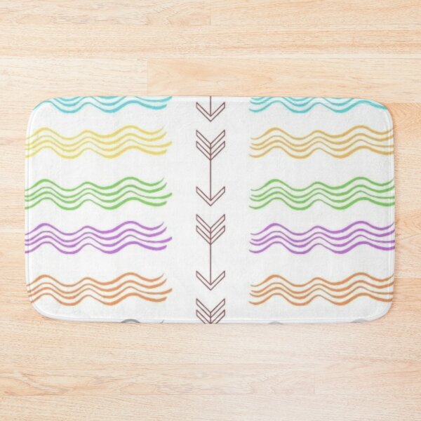 Item preview, Colorful wave pattern in white bg designed and sold by JHiba.