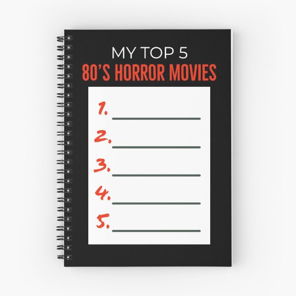 Item preview, My Top 5 80’s Horror Movies  designed and sold by RedOnBlack2020.
