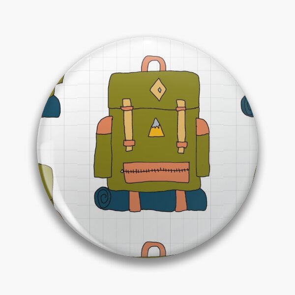 Artikelvorschau, Hand gezeichnetes Bild eines khakifarbenen Rucksacks entworfen und verkauft von Jonesyinc.
