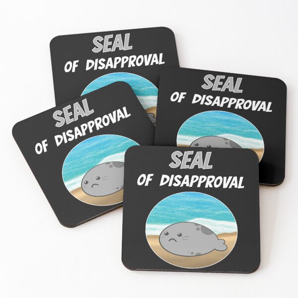 Item preview, Seal Of Disapproval Robbe Sea Animal Zoo Cute designed and sold by DerEmmat.