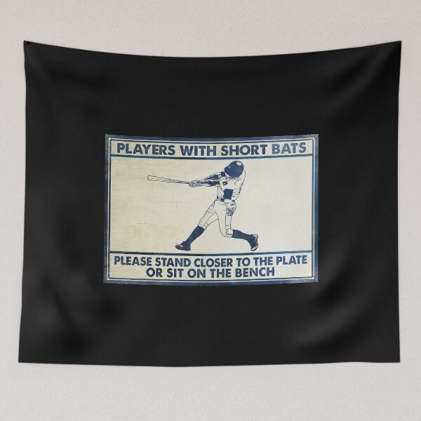 Item preview, Players With Short Bats Please Stand Closer to The Plate - Man Baseball Payer designed and sold by MagicatcoArt.