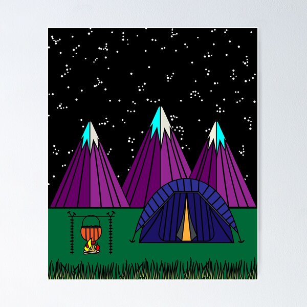 Item preview, Camping Under Heaven Full Of Stars designed and sold by flofin.