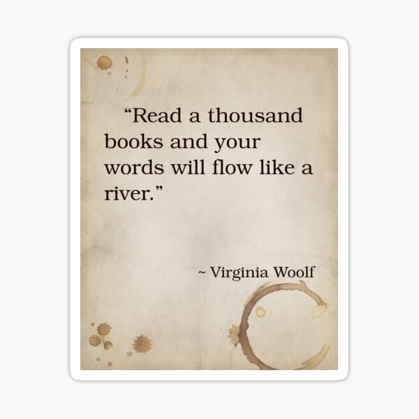 Item preview, Virginia Woolf Quote Inspirational Saying Poem Passion Life Happiness Book Lover Bibliophile designed and sold by OnHeathAndMoor.