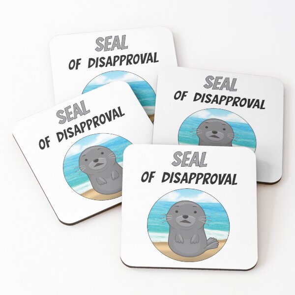 Item preview, Seal Of Disapproval Robbe Sea Animal Zoo Cute designed and sold by DerEmmat.