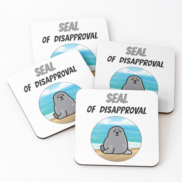 Item preview, Seal Of Disapproval Robbe Sea Animal Zoo Cute designed and sold by DerEmmat.