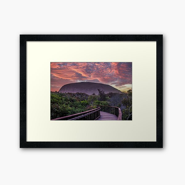 Sunset Mount Coolum Framed Art Print