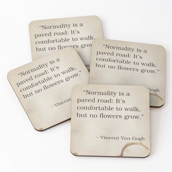 Item preview, Vincent Van Gogh Quote Inspirational Saying Poem Passion Life Happiness Art Artist Painter designed and sold by OnHeathAndMoor.