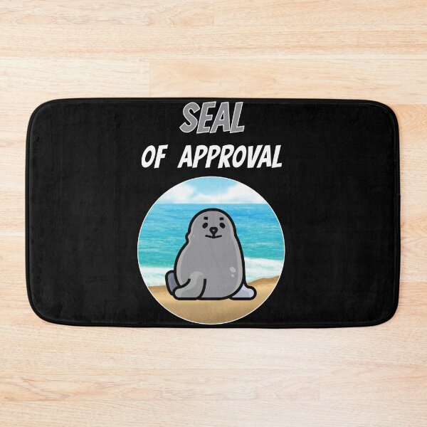 Item preview, Seal Of Approval Robbe Sea Animal Zoo Cute Comic designed and sold by DerEmmat.