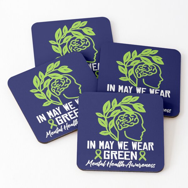 Item preview, In May We Wear Green Ribbon Mental Health Awareness Month designed and sold by niftee.