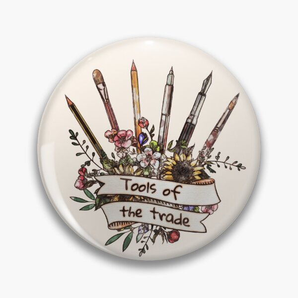 Item preview, Tools of the trade, drawing, creation, poet, writer, artist, watercolor style designed and sold by Collagedream.