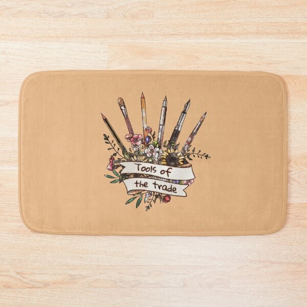 Item preview, Tools of the trade, drawing, creation, poet, writer, artist, watercolor style designed and sold by Collagedream.