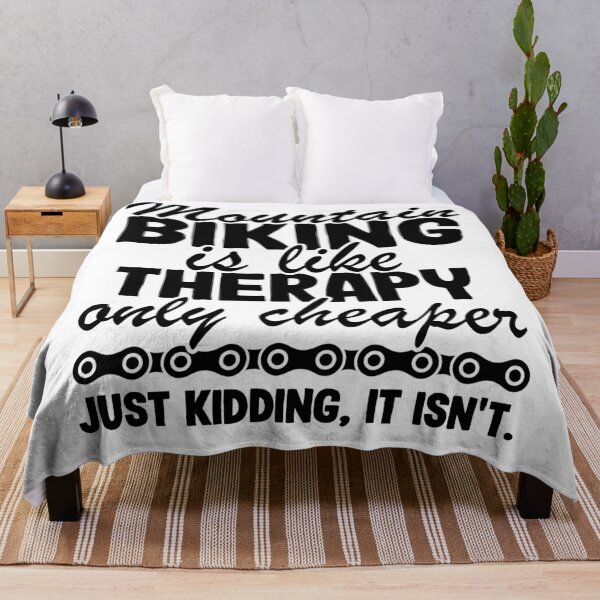 Item preview, Mountain Biking Is Like Therapy Funny MTB Gift Quote designed and sold by Stronzi.