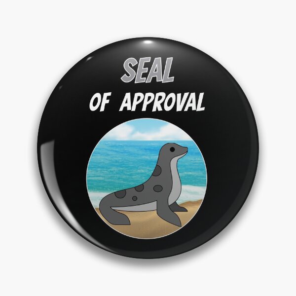 Item preview, Seal Of Approval Robbe Sea Animal Zoo Cute Comic designed and sold by DerEmmat.