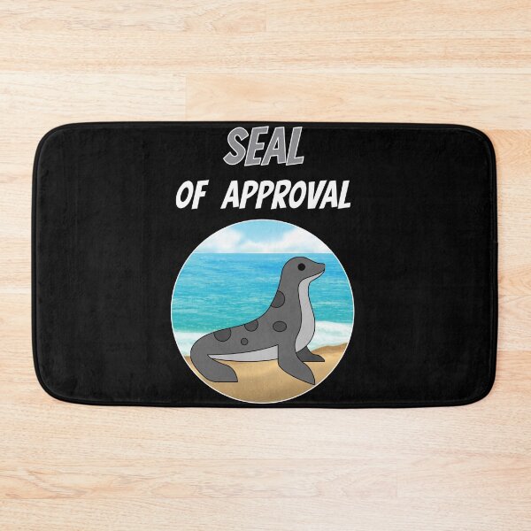 Item preview, Seal Of Approval Robbe Sea Animal Zoo Cute Comic designed and sold by DerEmmat.