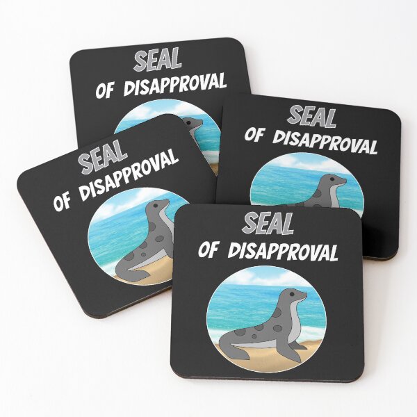 Item preview, Seal Of Disapproval Robbe Sea Animal Zoo Cute designed and sold by DerEmmat.